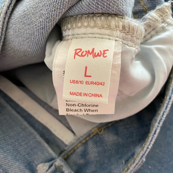 Distressed Denim Skirt Brand New Size Large !NOT USED ITS BRAND NEW Size 8/10 - Picture 7 of 12